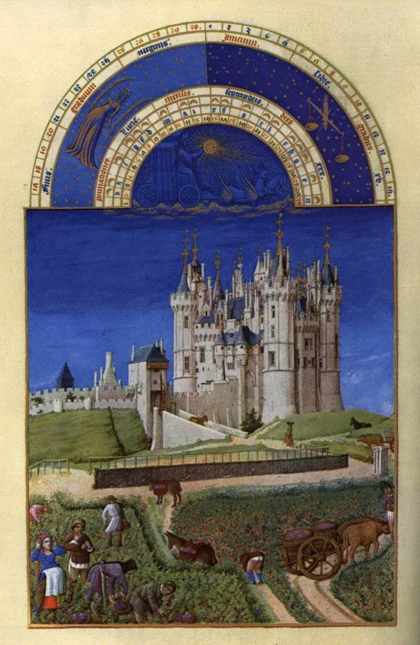 Les trs riches heures du Duc de Berry: Septembre (September) s